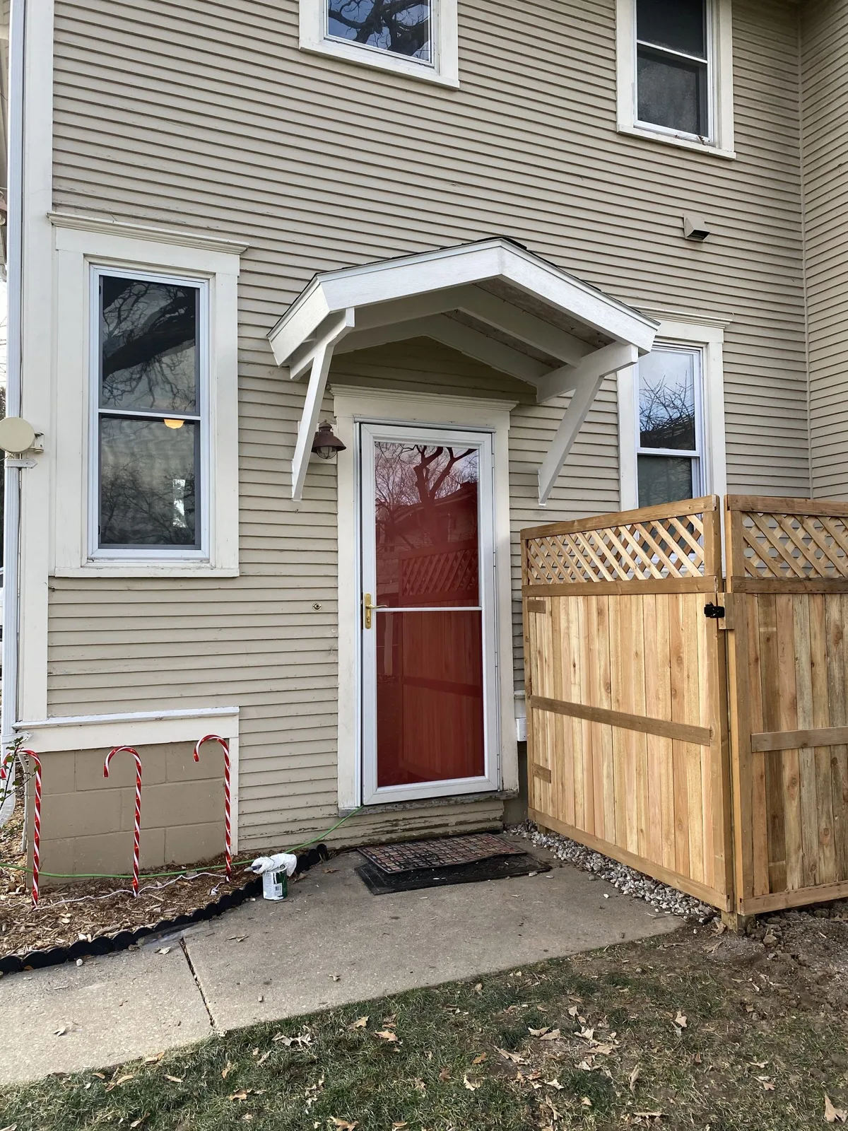 Awning & Bin Storage After